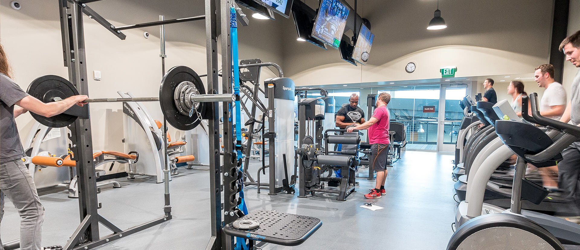 Sweetwater's on-site fitness facility.