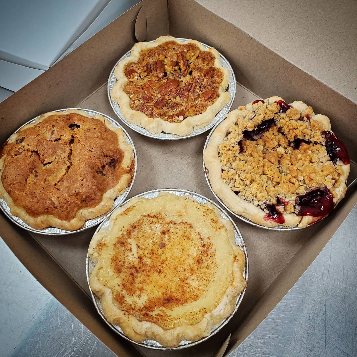 Bakerson's 4-pack of mini pies is a great way to sample all the flavors.