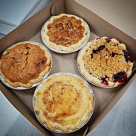 Bakerson's 4-pack of mini pies is a great way to sample all the flavors.