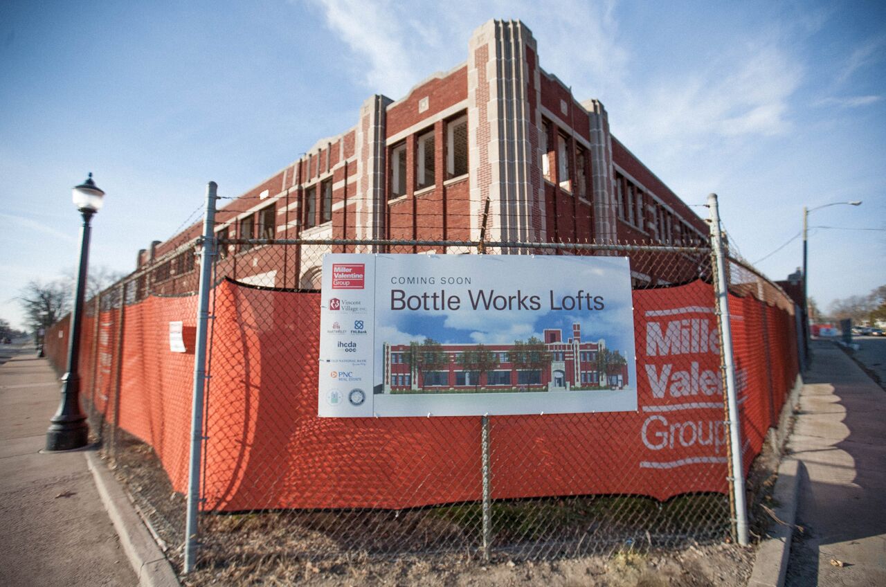 Development is underway at Bottle Works Lofts.