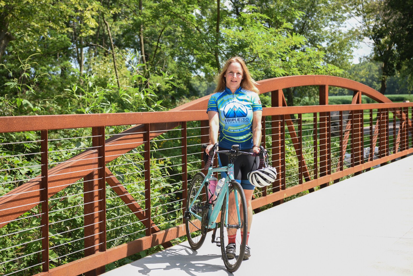 Cyclist and Wabash County resident Amy Ford.