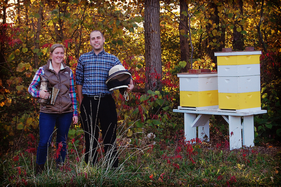 Southwest Honey Co. co-founders Megan Ryan and Alex Cornwell 