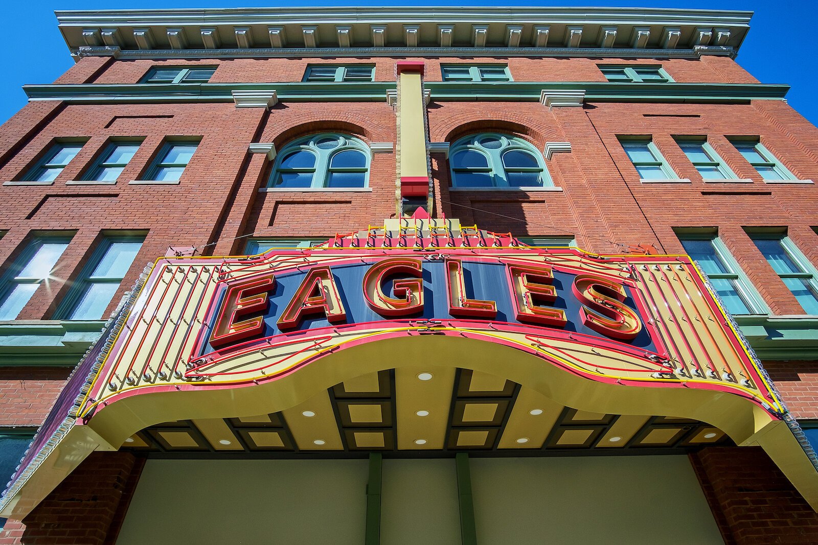 The fully renovated Eagles Theatre at 106 W. Market St. in Downtown Wabash.