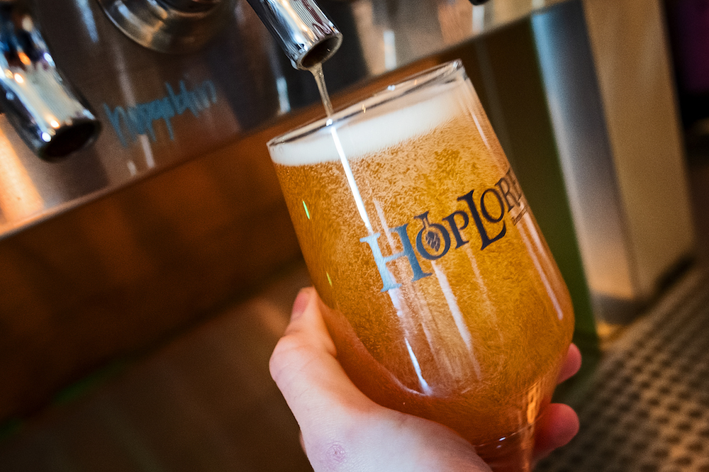 HopLore Brewing offers locally inspired and brewed beers.