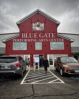 The Blue Gate Performing Arts Center in Shipshewana.