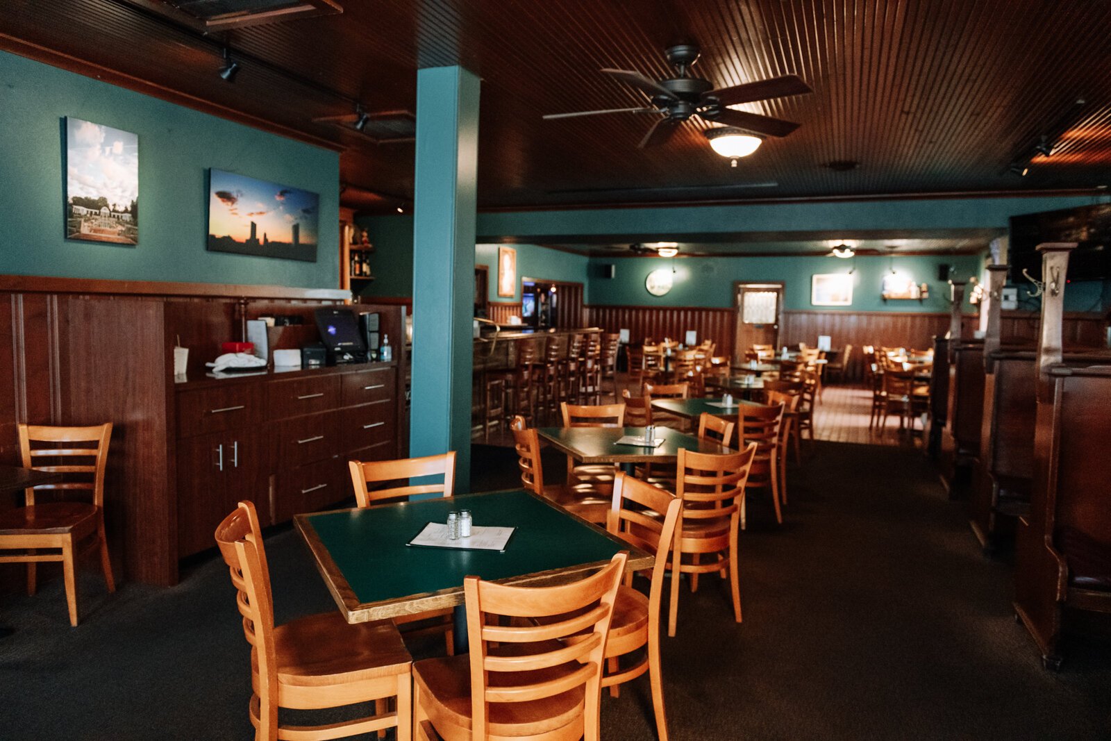 The dining room at Henry's Restaurant, 536 W. Main St.