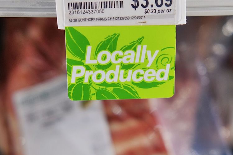 Groceries that sell local food give farmers a market for their products.