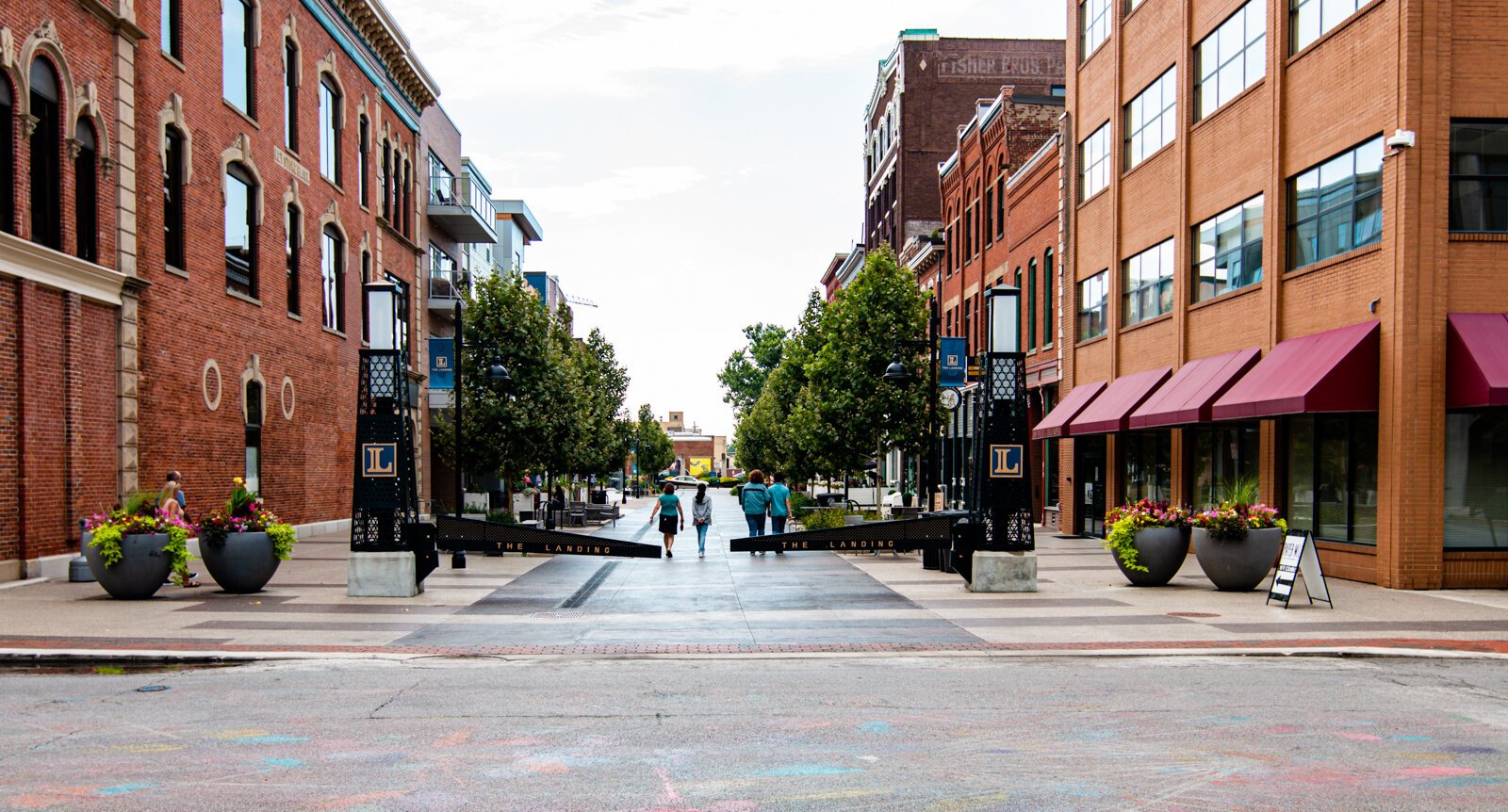 The Landing is one of Fort Wayne’s most iconic pedestrian-friendly blocks.