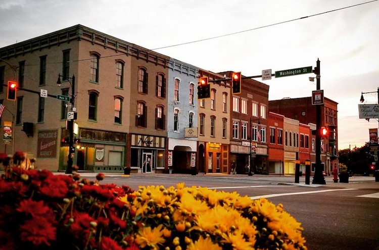 Historic City Square in Van Wert, Ohio.