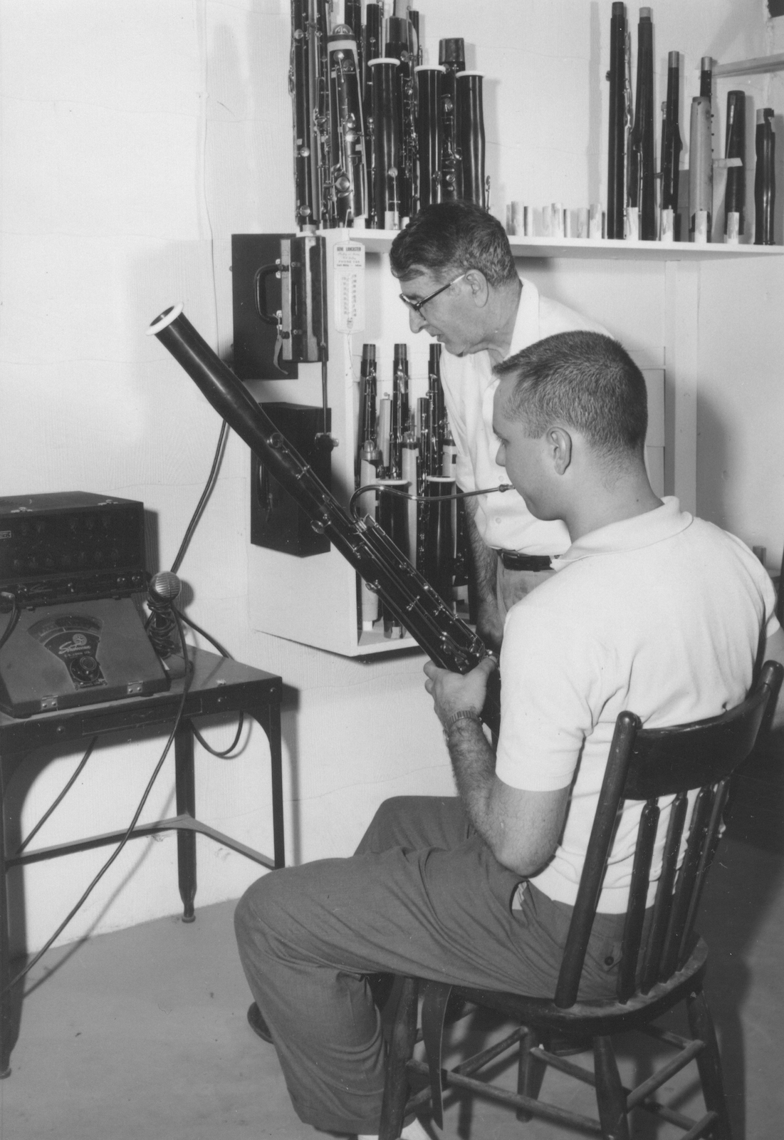 A tuning room at Fox Products in 1961.