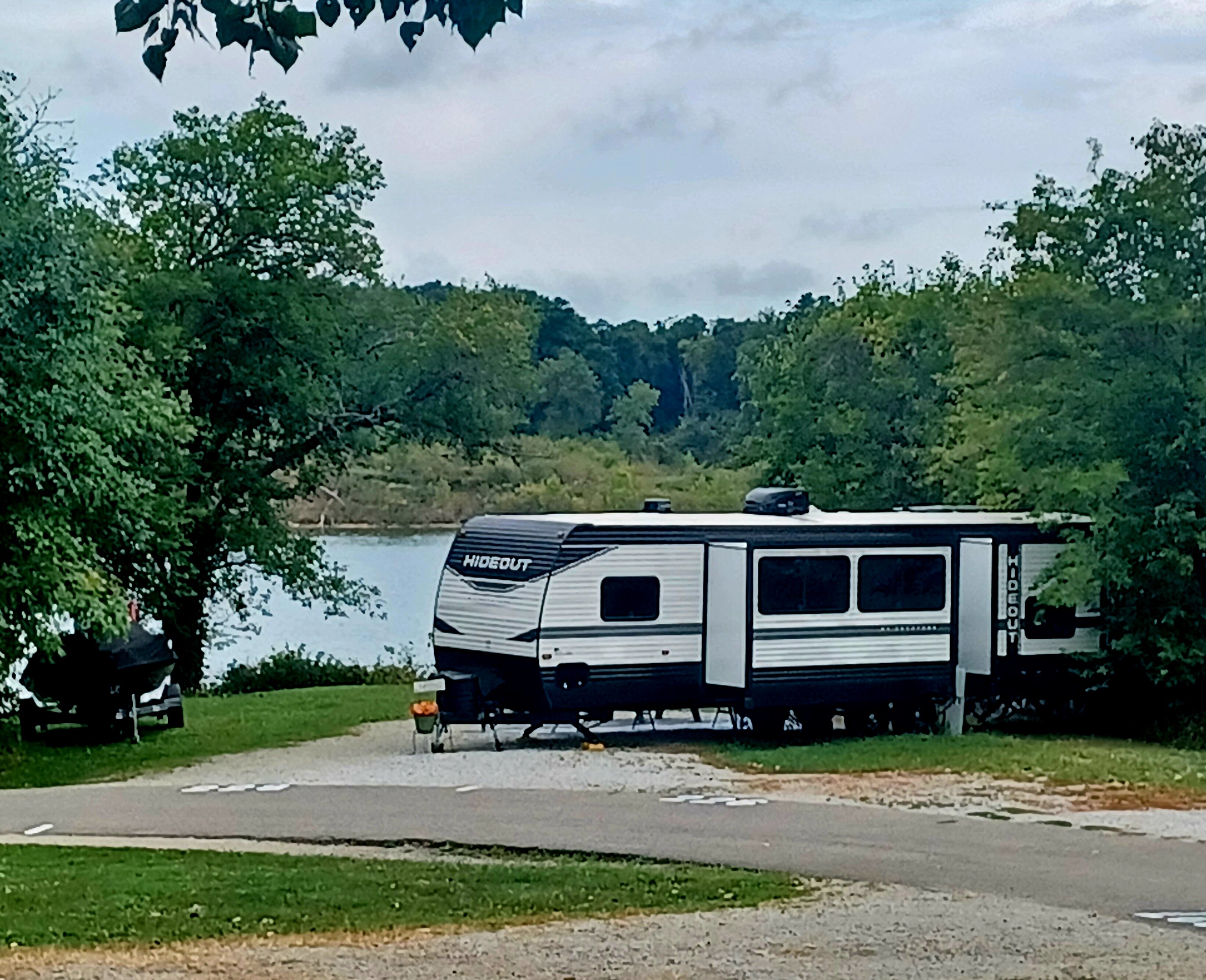 A campsite at Salamonie State Park.