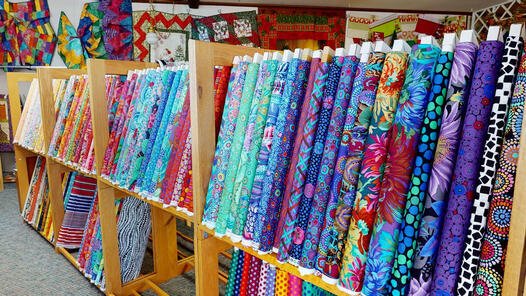 Quilting fabric at Nancy J's Fabrics.