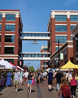 Every Saturday over the summer you can find the Fort Wayne Famers Market at Dynamo Alley.