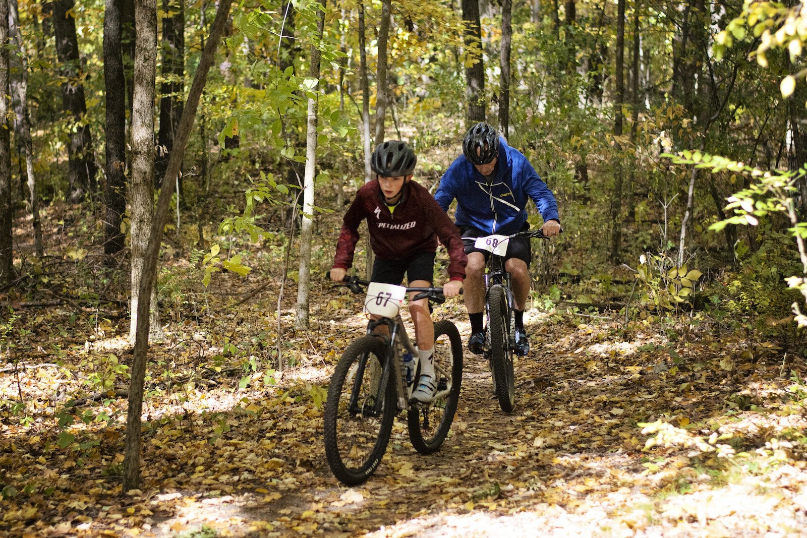 Bikers of all ages enjoy the trail fest.
