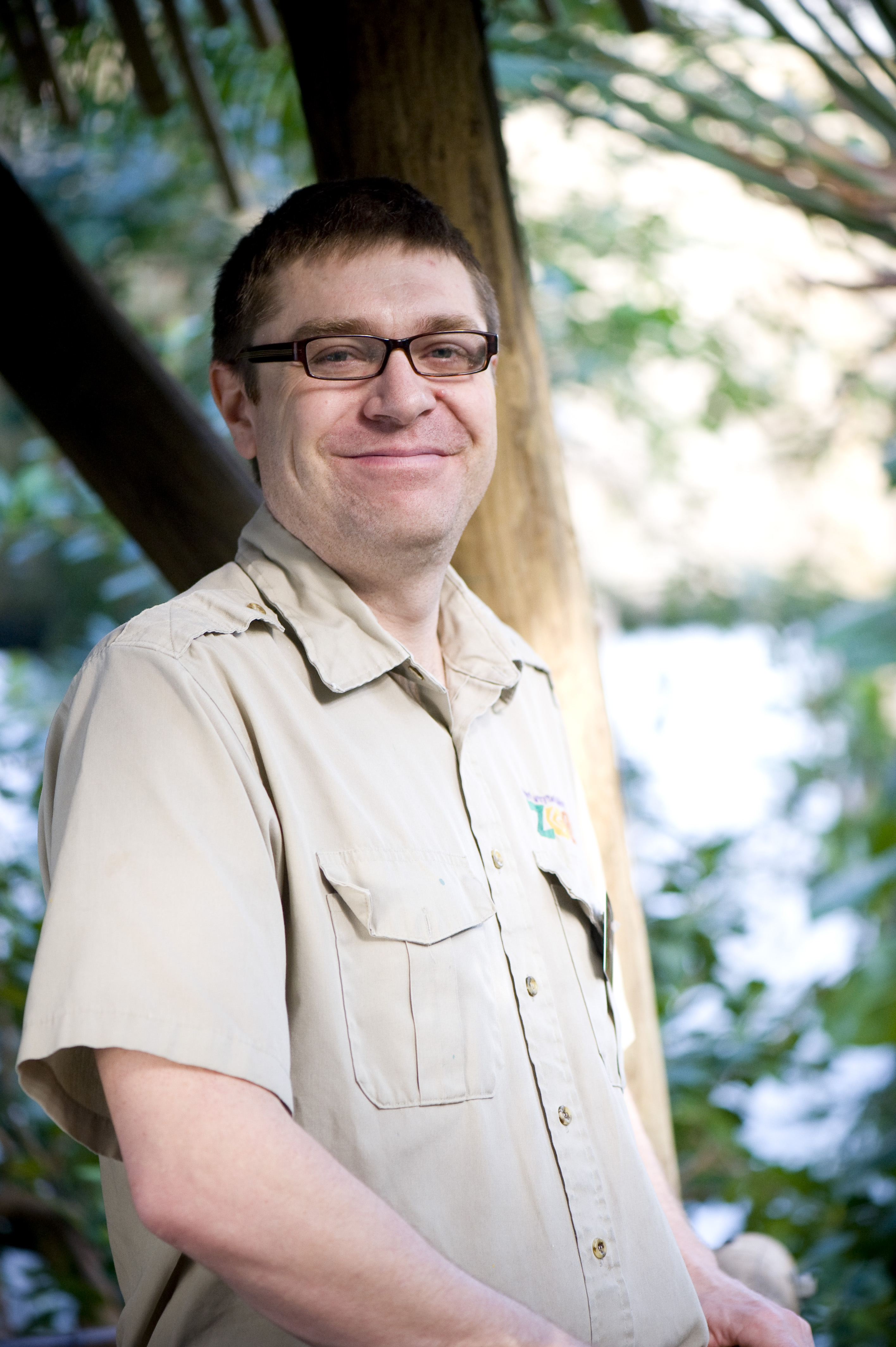 Zookeeper Dave Messman enjoys the variety his job brings.