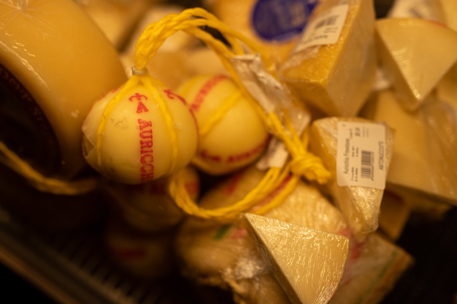 Fresh Italian cheese in the deli at Antonuccio’s Italian Market.