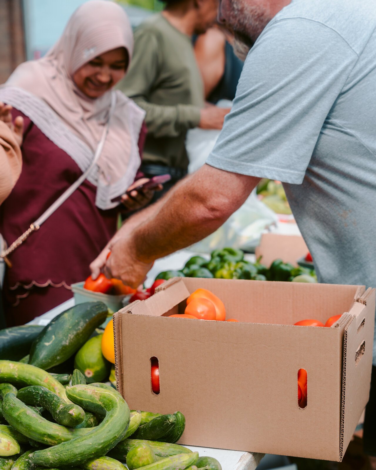These markets help farmers cultivate relationships with their communities.