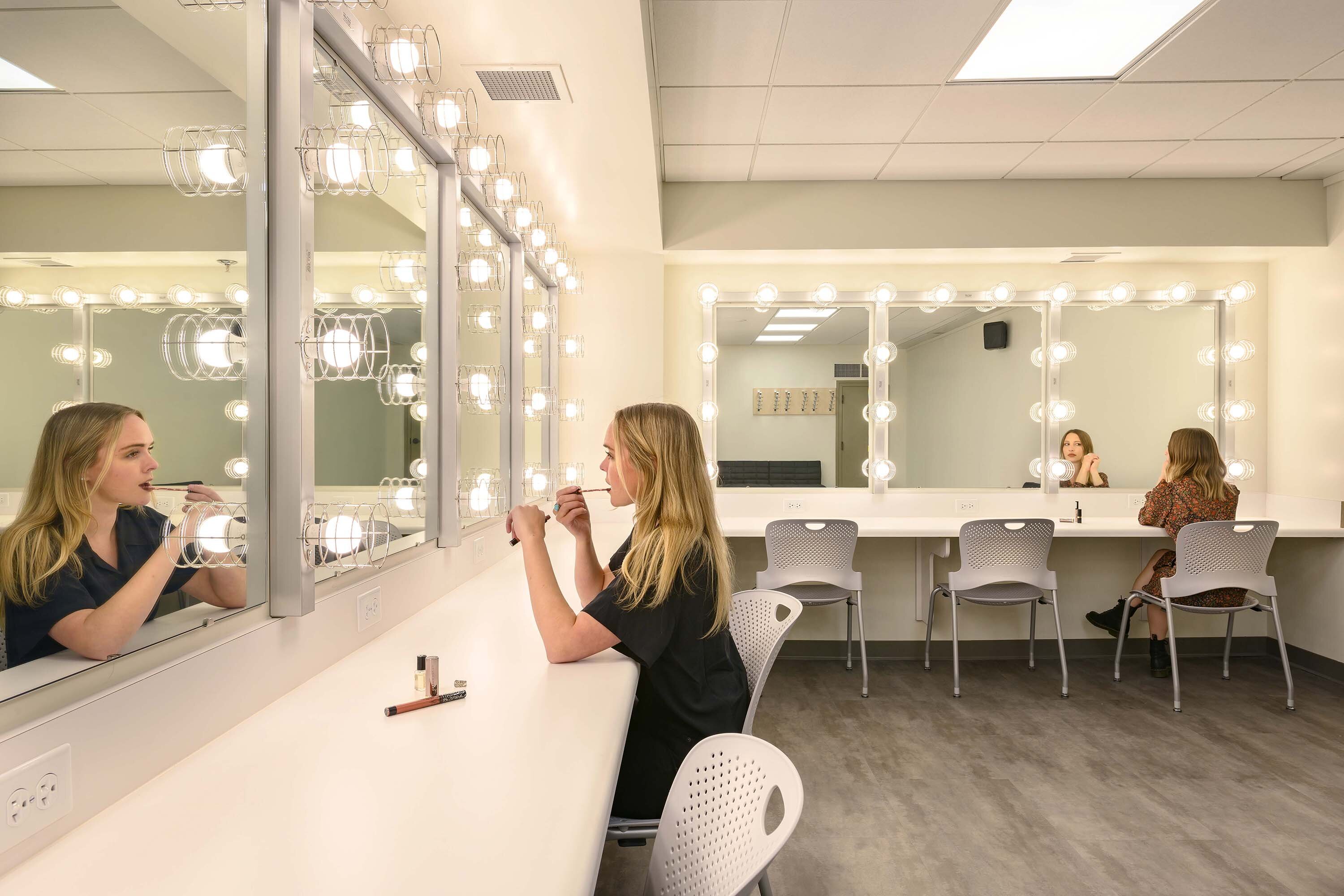 The dressing room at the Eagles Theatre,