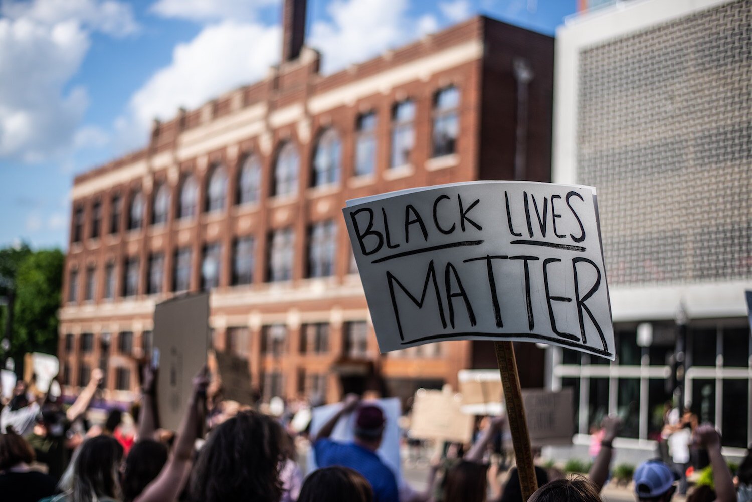 A photo from Fort Wayne's Black Lives Matter protests in 2020.
