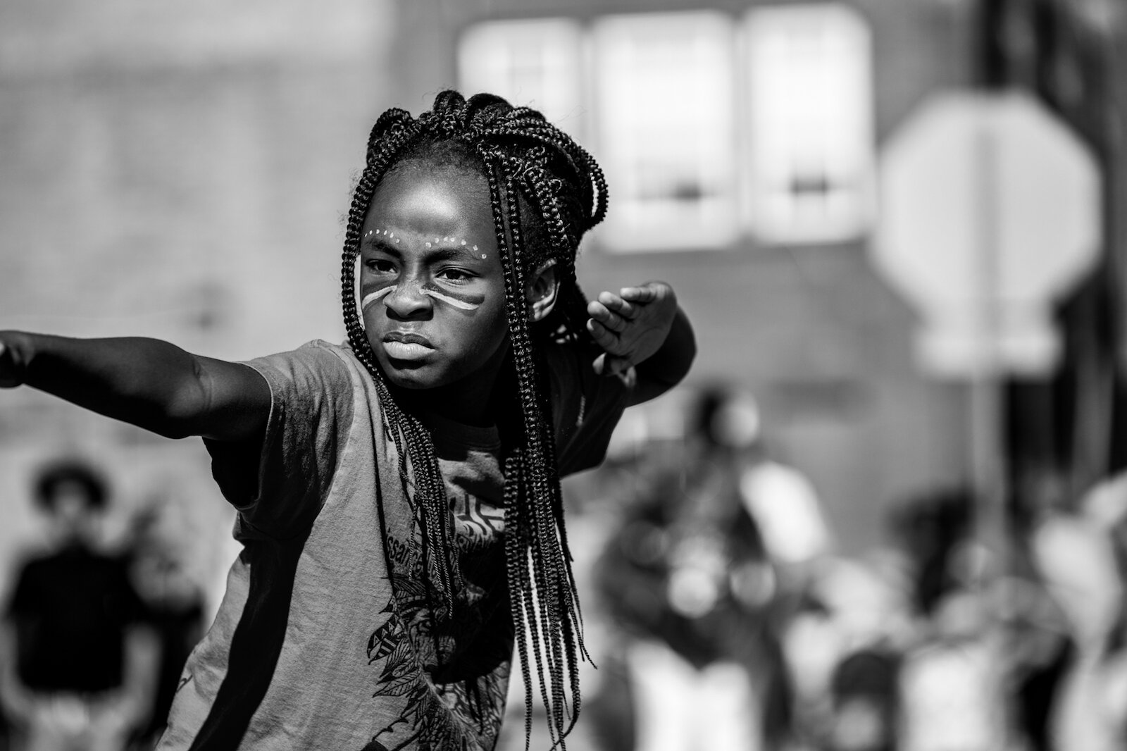 Members of the Art Leadership Center perform at the Grand Opening of Promenade Park in downtown Fort Wayne in 2019.