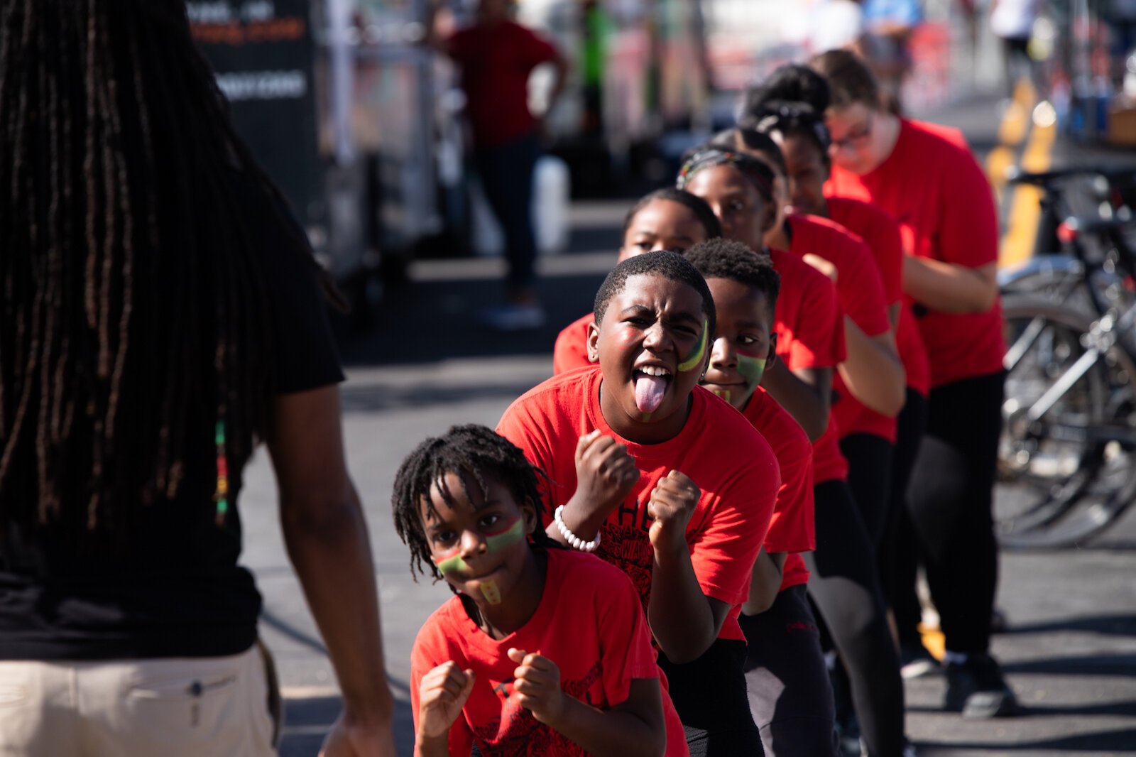 Members of the Art Leadership Center perform at the Grand Opening of Promenade Park in downtown Fort Wayne in 2019.