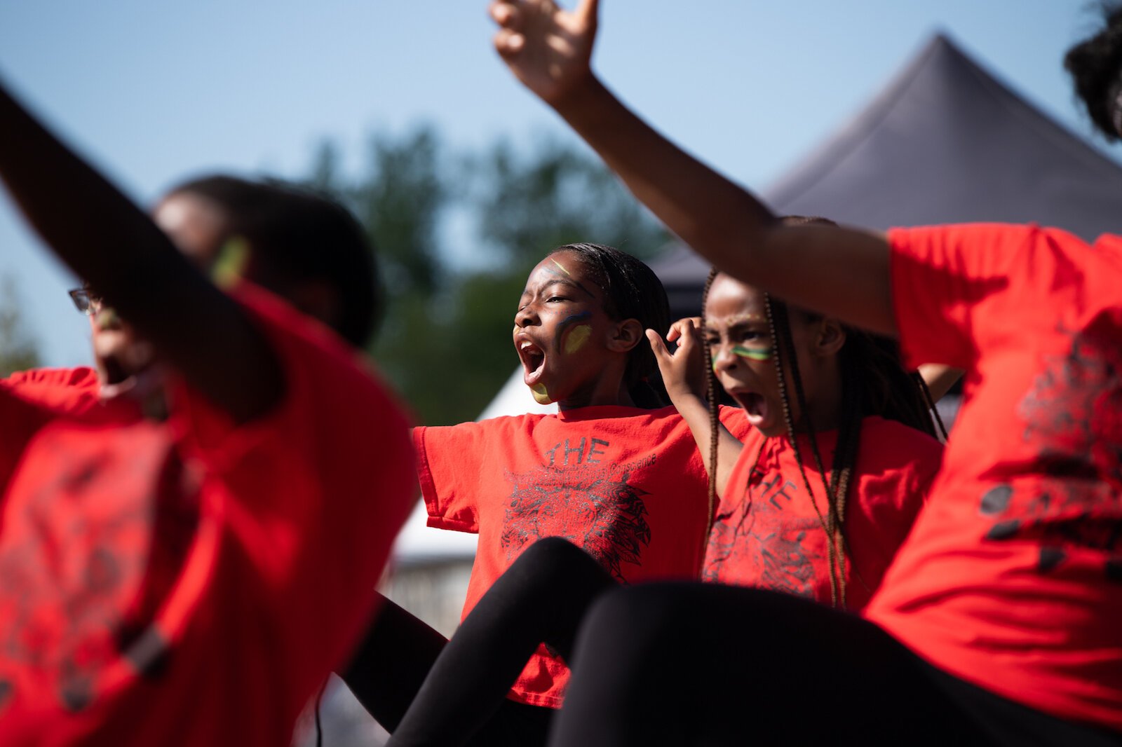 Members of the Art Leadership Center perform at the 2019 Grand Opening of Promenade Park.