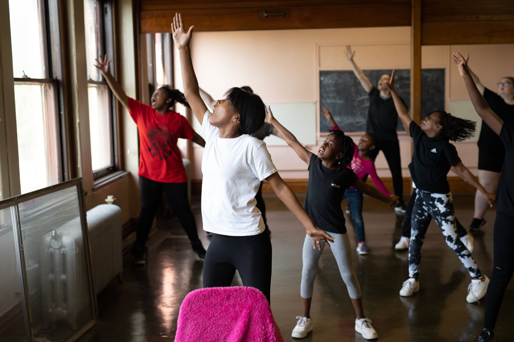 The Art Leadership Center practices on the second floor of Faith United Methodist Church in Fort Wayne.