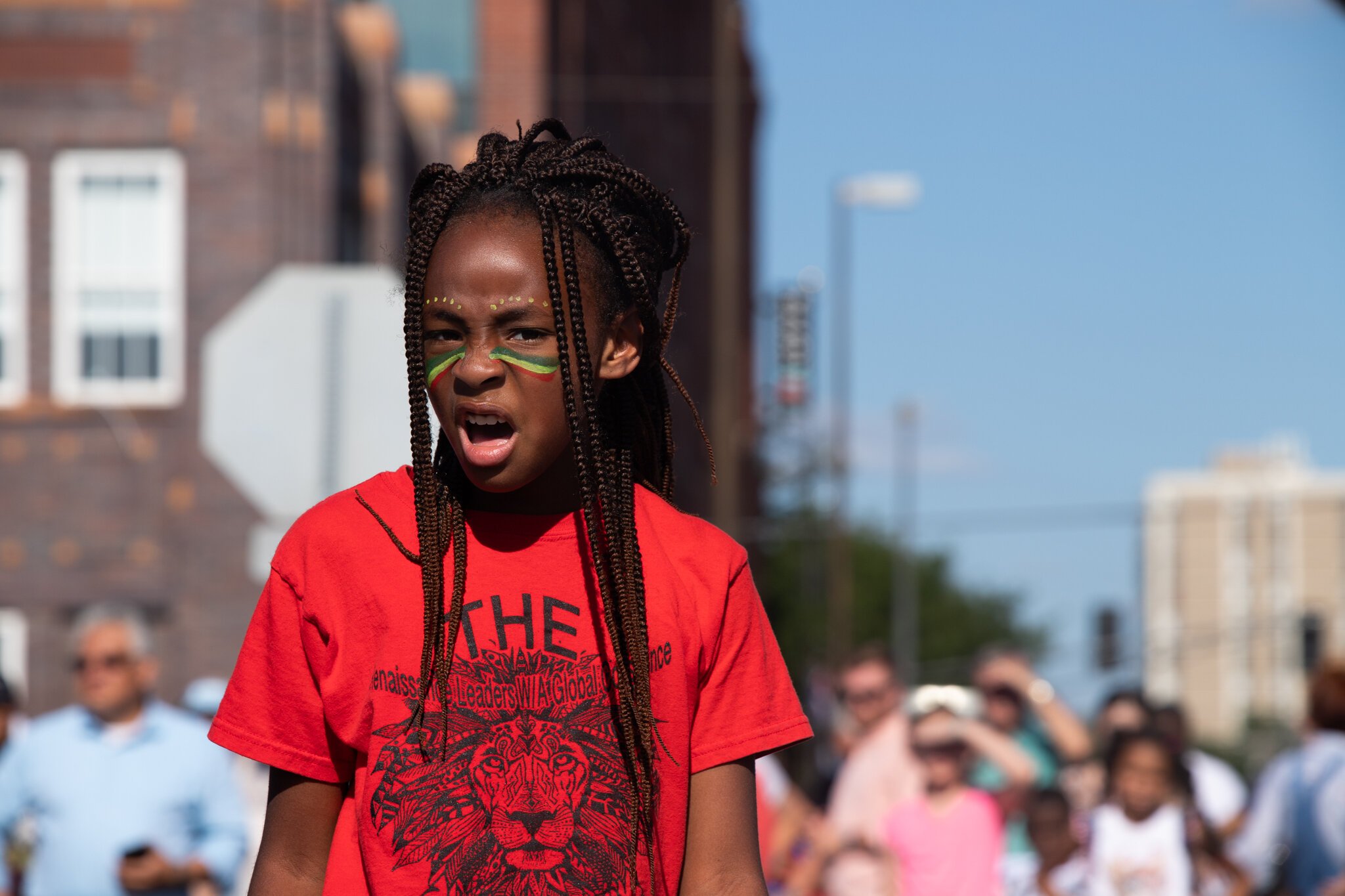 Members of the Art Leadership Center perform at the 2019 Grand Opening of Promenade Park.