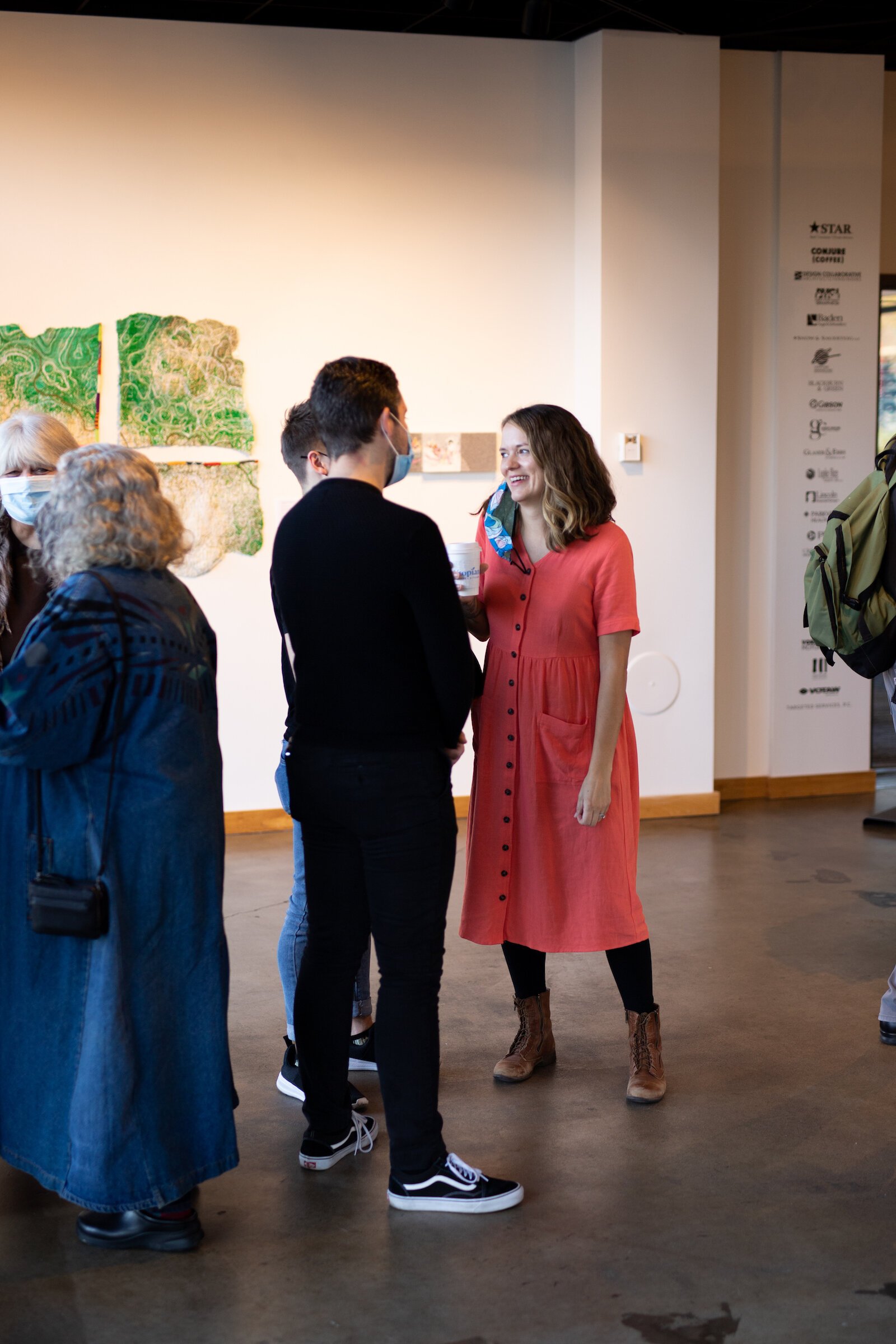 In collaboration with Artist/Mother Podcast, Artlink in Downtown Fort Wayne hosted a group exhibition, Painting at Night, in the winter of 2021, open internationally to artists identifying as mothers or lifelong caregivers.