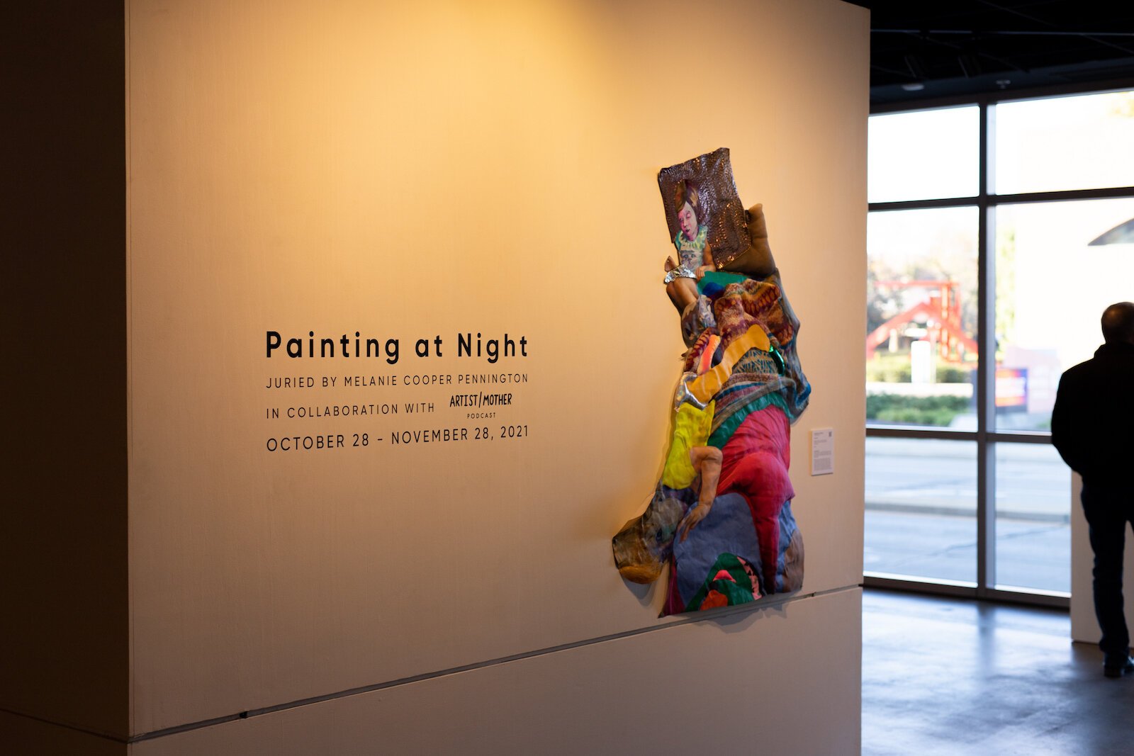 In collaboration with Artist/Mother Podcast, Artlink in Downtown Fort Wayne hosted a group exhibition, Painting at Night, in the winter of 2021, open internationally to artists identifying as mothers or lifelong caregivers.