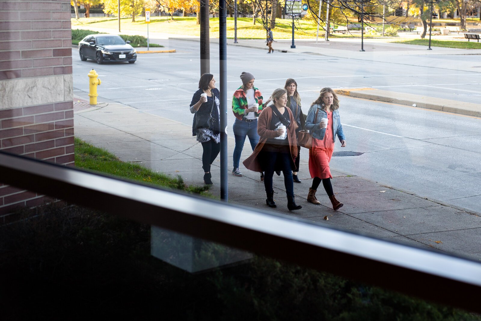 Kaylan Buteyn and other Artist/Mothers in Downtown Fort Wayne.