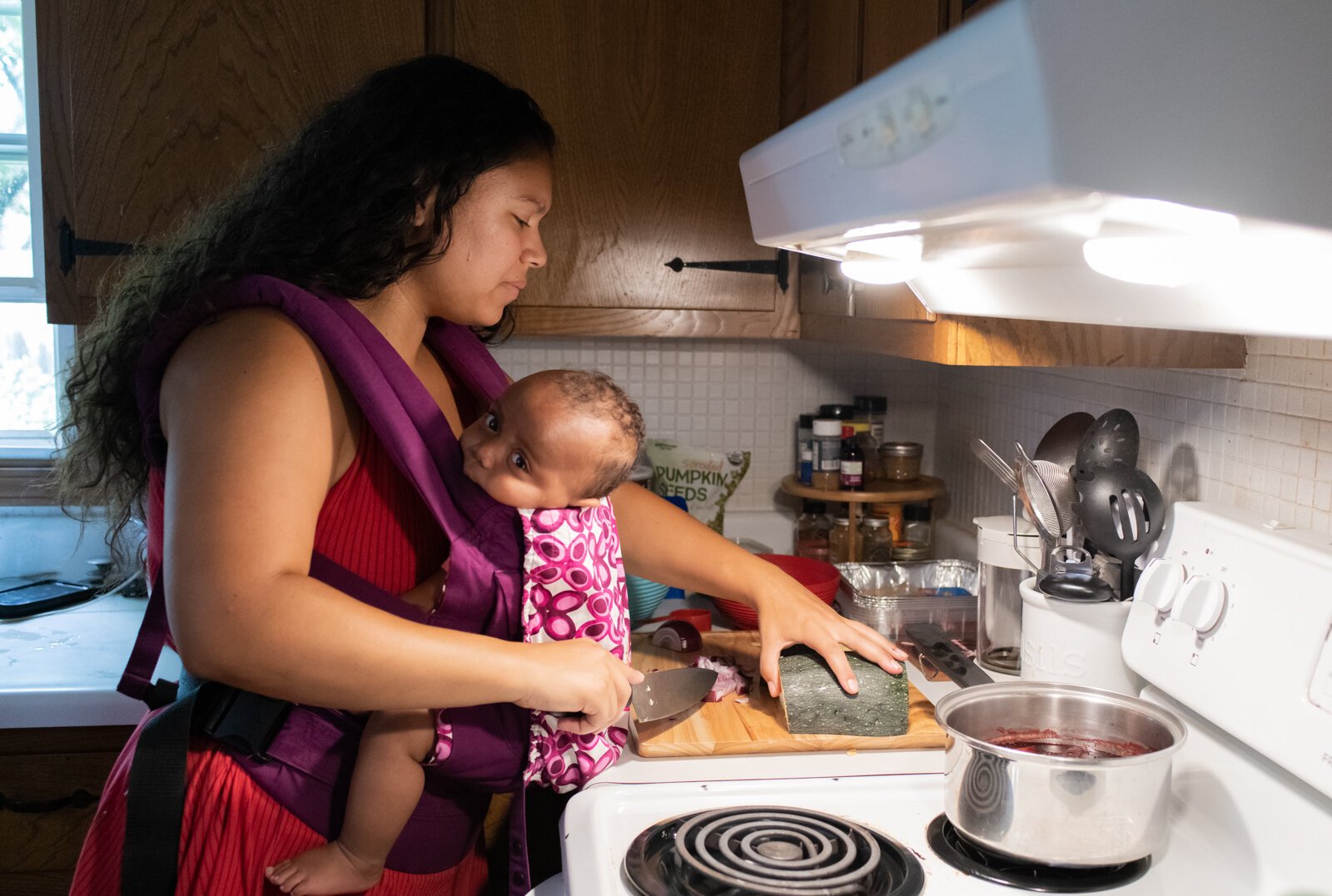 Hernandez plans meals based on what she learned moms should eat postpartum.
