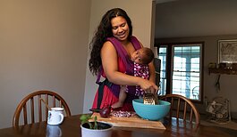 Doula/pregnancy services provider Asha Hernandez will prepare meals at her home for delivery or go to clients' homes to cook meals for post-partum mothers. She will also help with meal plans.
