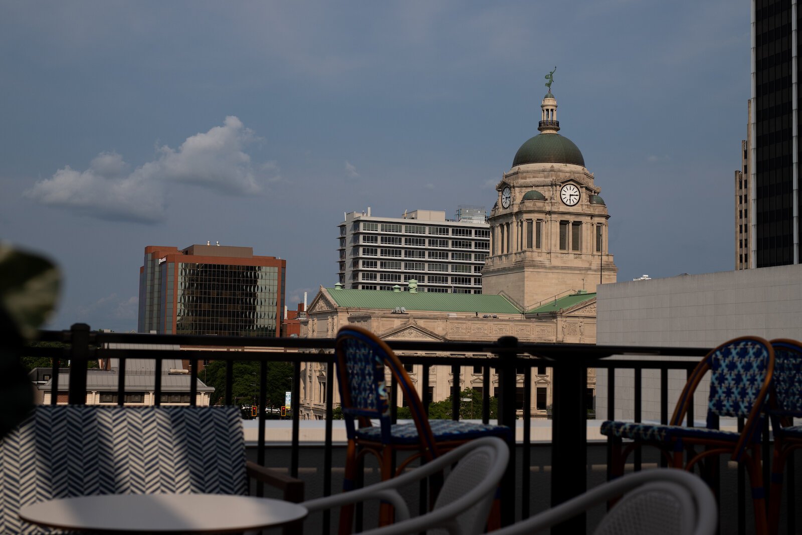 Guests enjoy the Grand Opening of The Bradley at Birdie's Rooftop Bar at 204 W. Main St.