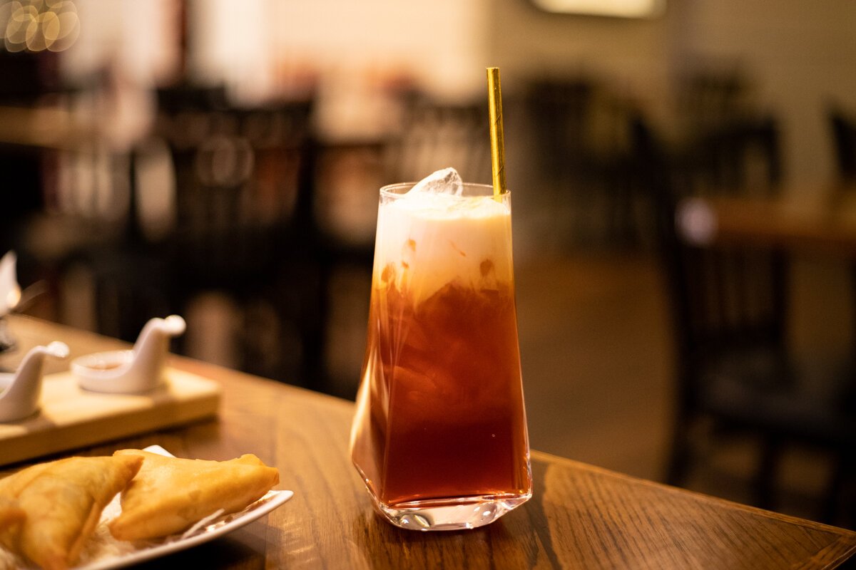 Thai iced tea at Bangkok Bistro.