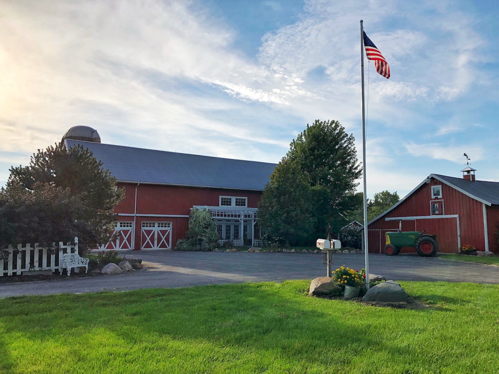 The exterior of the Ridgeway's 170-year-old barn turned home.