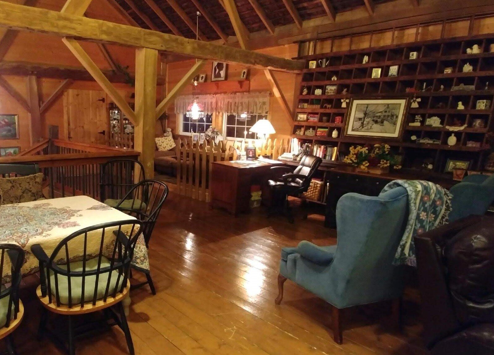 The interior of the Ridgeway's home.