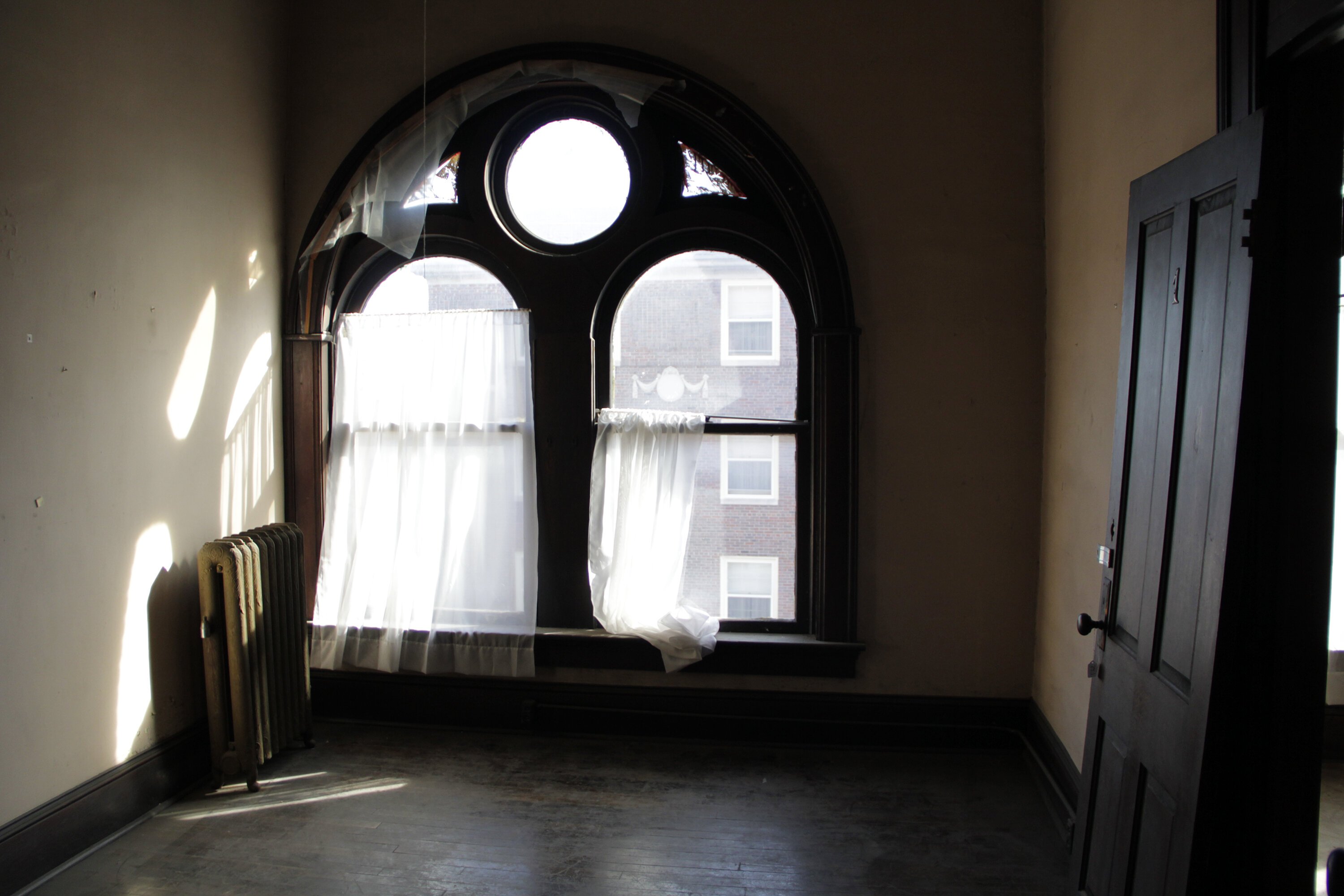 The third floor of the Eagles Theatre before renovations.