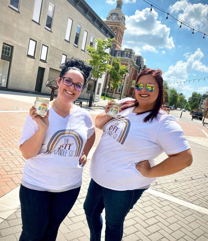 Chelsea and Alyssa are Founders of The BFF Candle Company in Decatur.