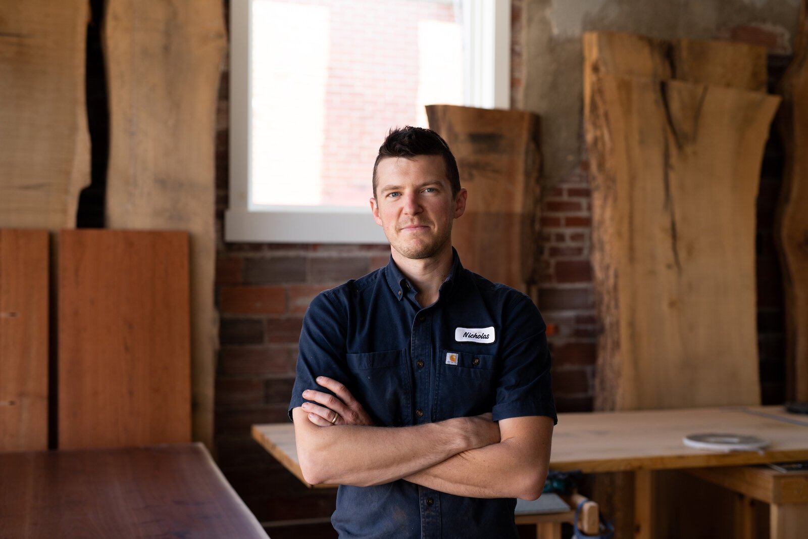 Nicholas Cramer owns Big Tooth Co., a Fort Wayne company that makes quality, heirloom furniture by hand using sustainable business practices.