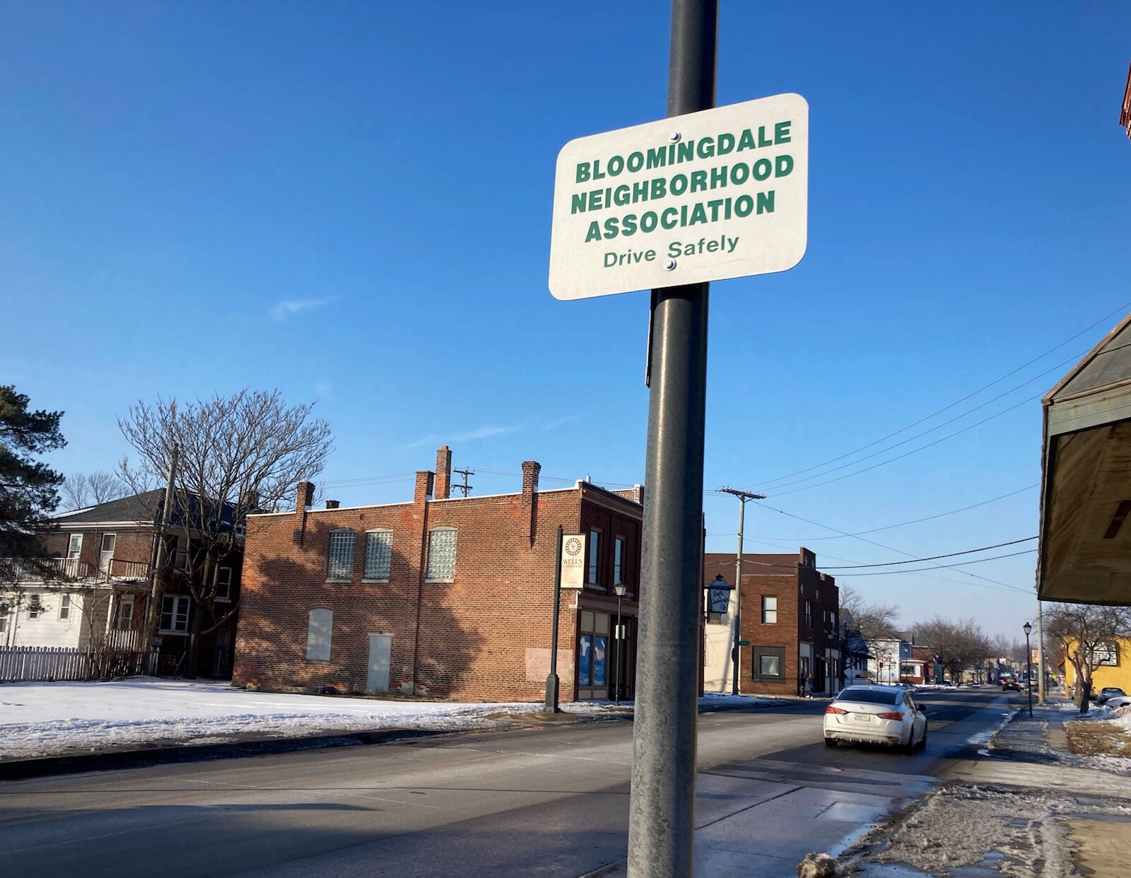 More residents are moving into the Bloomingdale neighborhood near Wells Street and traffic-calming measures are underway.