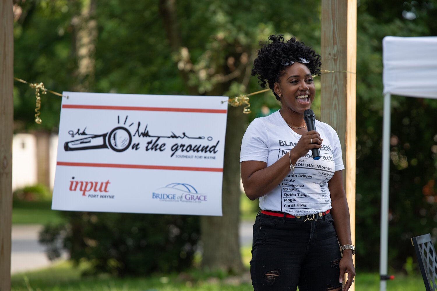 Britney Breidenstein, Input Fort Wayne's On the Ground Southeast Project Editor, emceed the event.