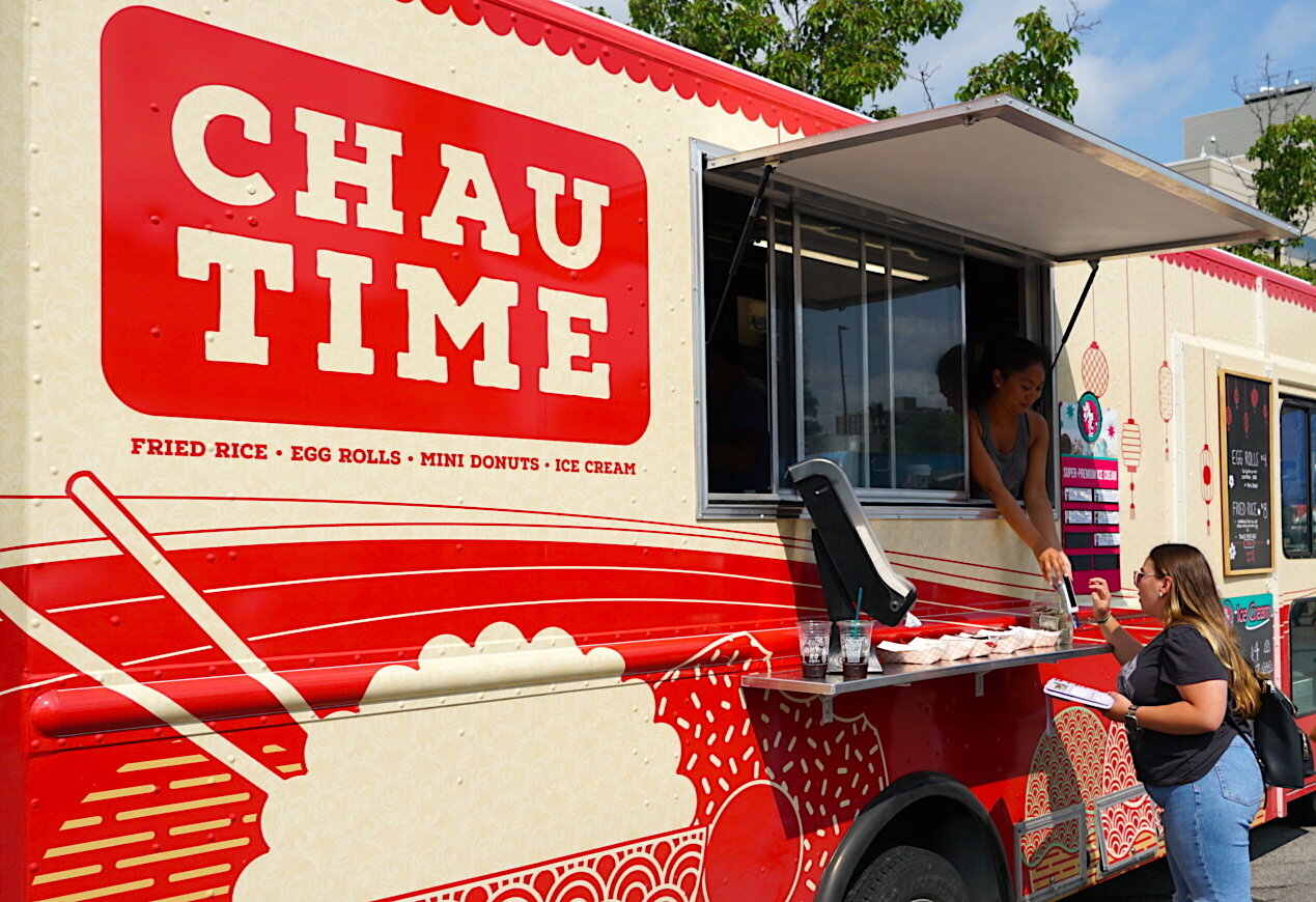 The Chau Time food truck at Brunch on Barr.