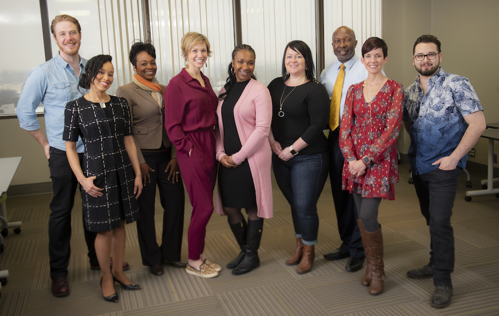 Nine of Fort Wayne's Build course facilitators.