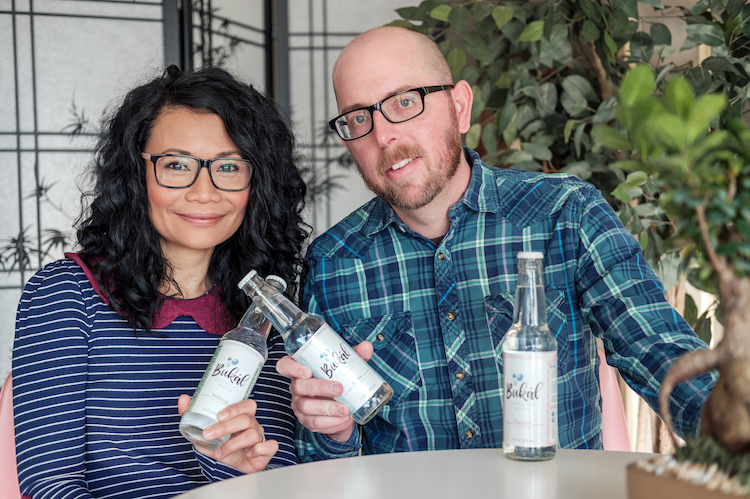 Yvonne and Robert Johnson launched Bukál flavored sparkling water.