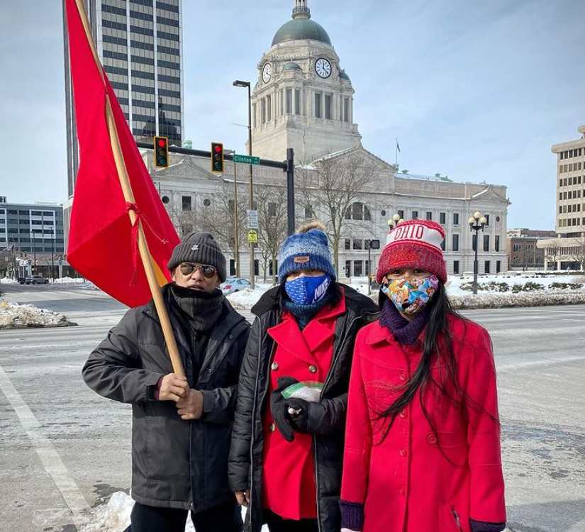 From left, are Tin Cho, Khin Lwin, and Khin Cho.