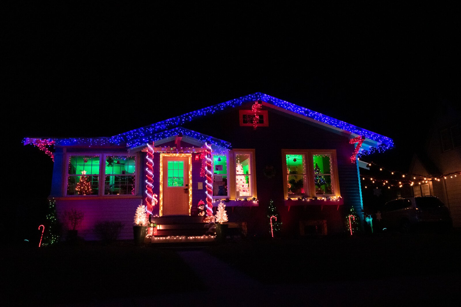 Mark Everett's home is decked out for the holidays at 4429 Pembroke Ln.