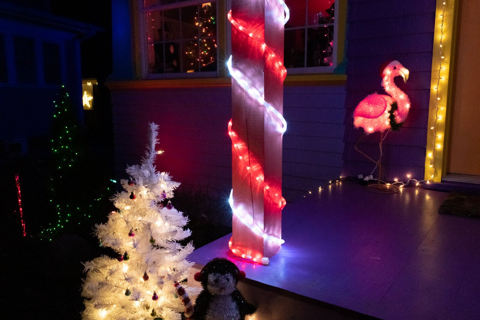 Mark Everett's home is decked out for the holidays at 4429 Pembroke Ln.