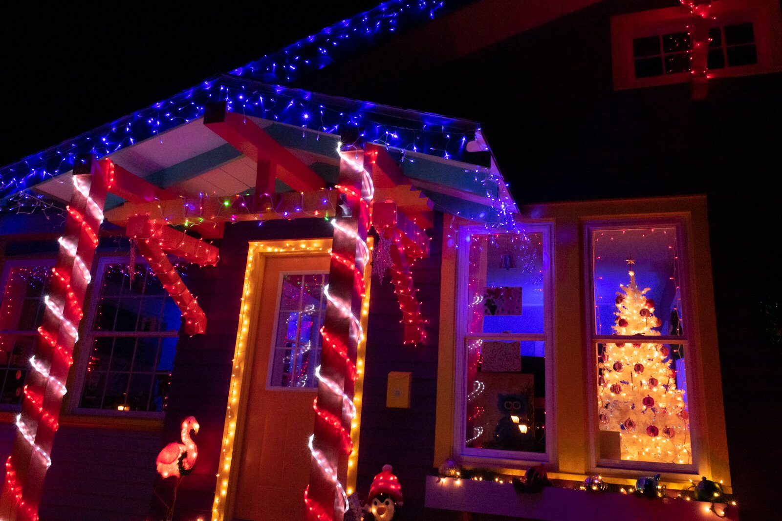 Mark Everett's home is decked out for the holidays at 4429 Pembroke Ln.