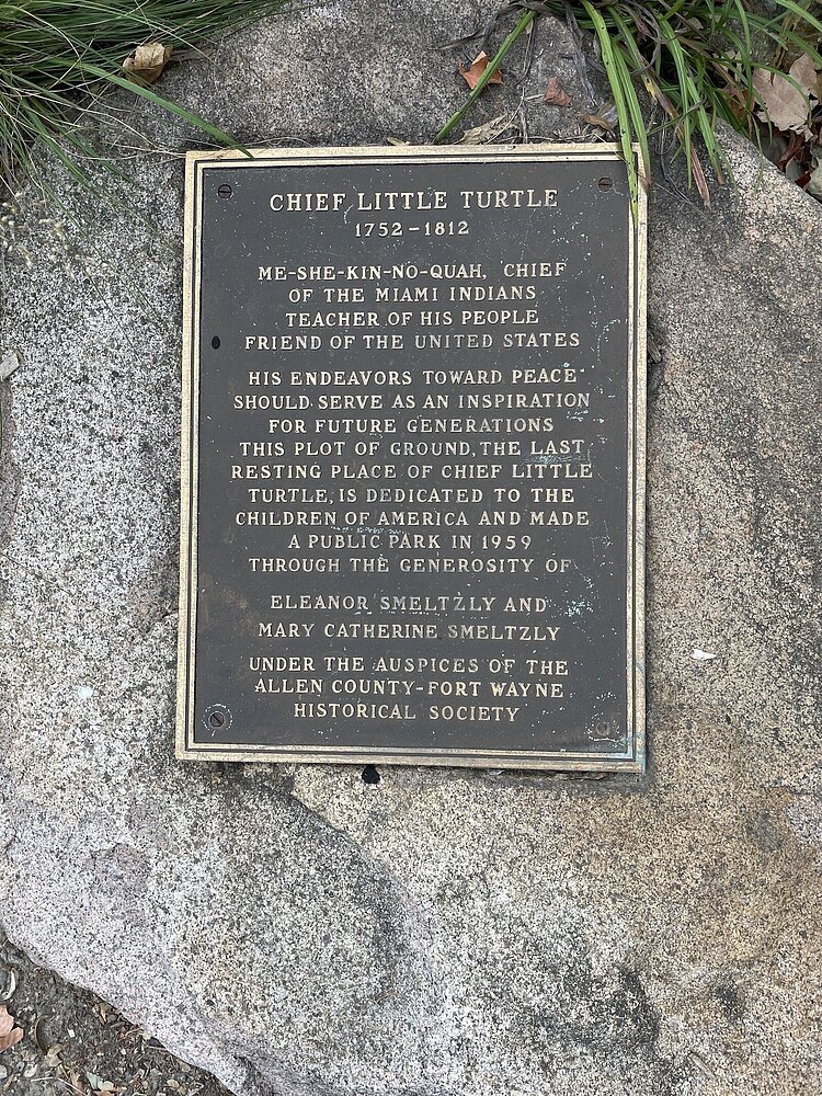 The grave of Chief Little Turtle was rediscovered in the 1910s. The true boundaries of this historic Miami cemetery, however, expand far beyond this memorial.